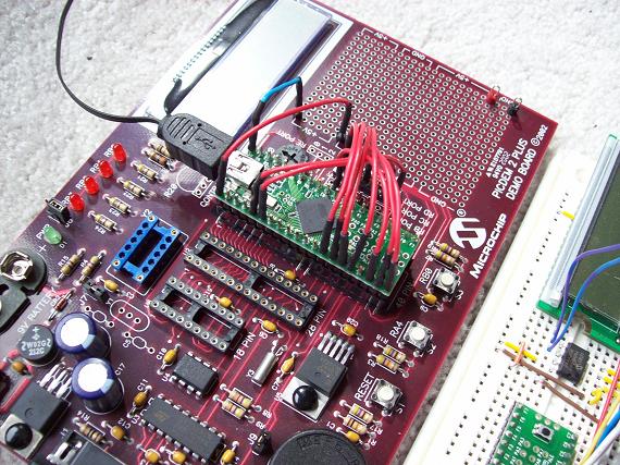 Teensy++ on PIC DEM 2 Board